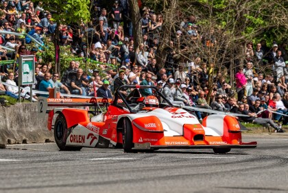 Ceremonial awarding of the national champions in hill climbing races